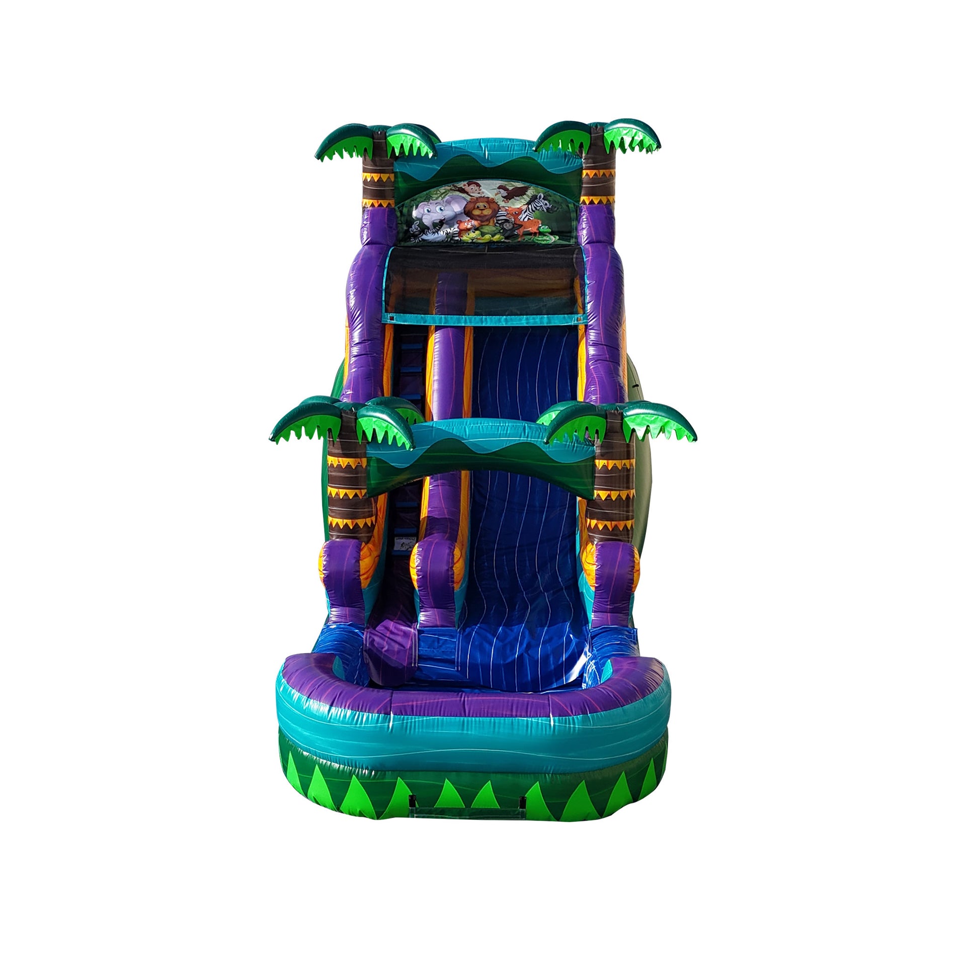 WS-249S Tropical Green Water Slide 18Ft H