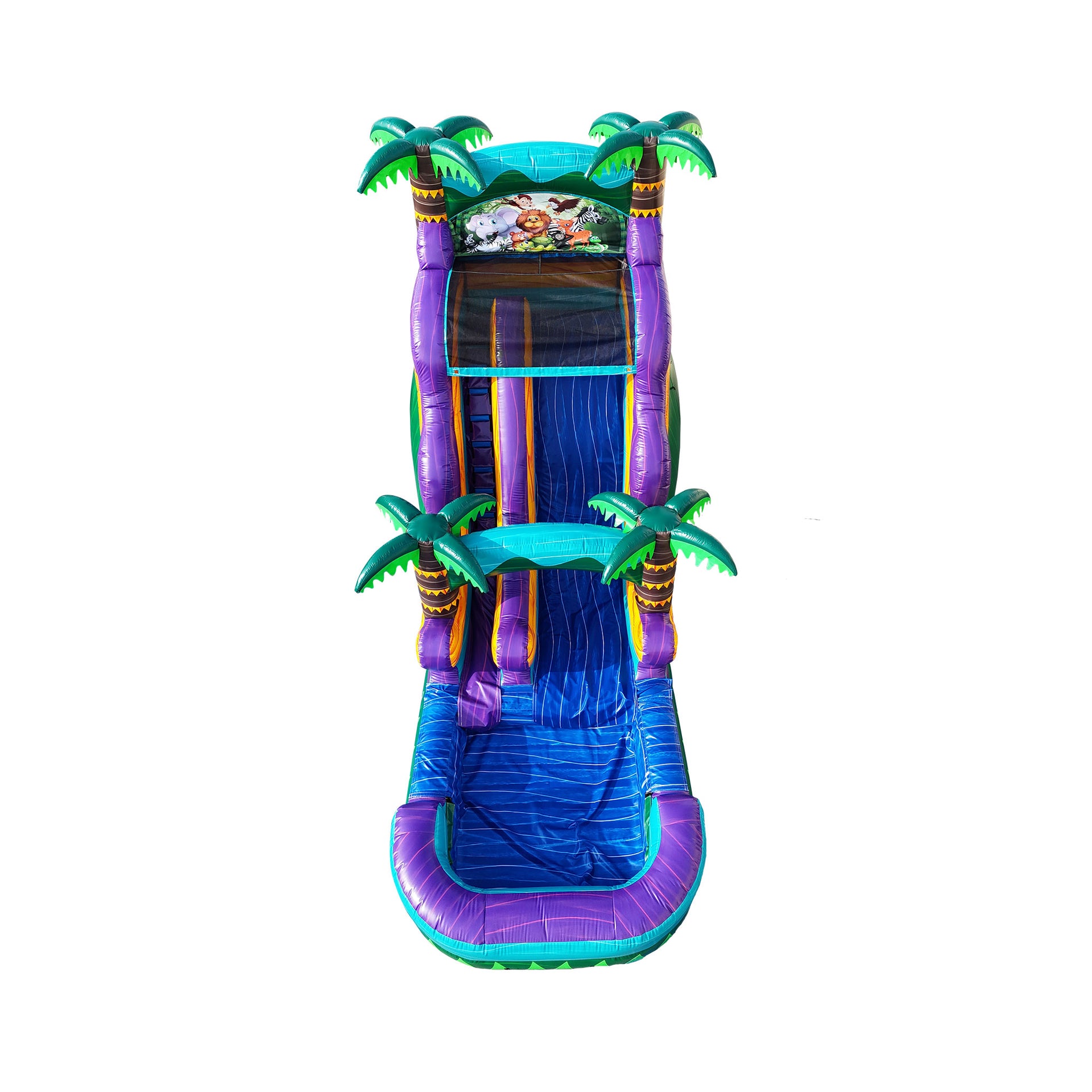 WS-249S Tropical Green Water Slide 18Ft H